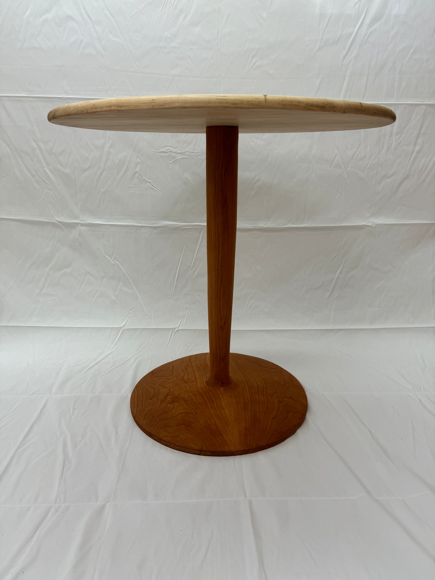 Elegant Handmade Maple & Cherry Side Table