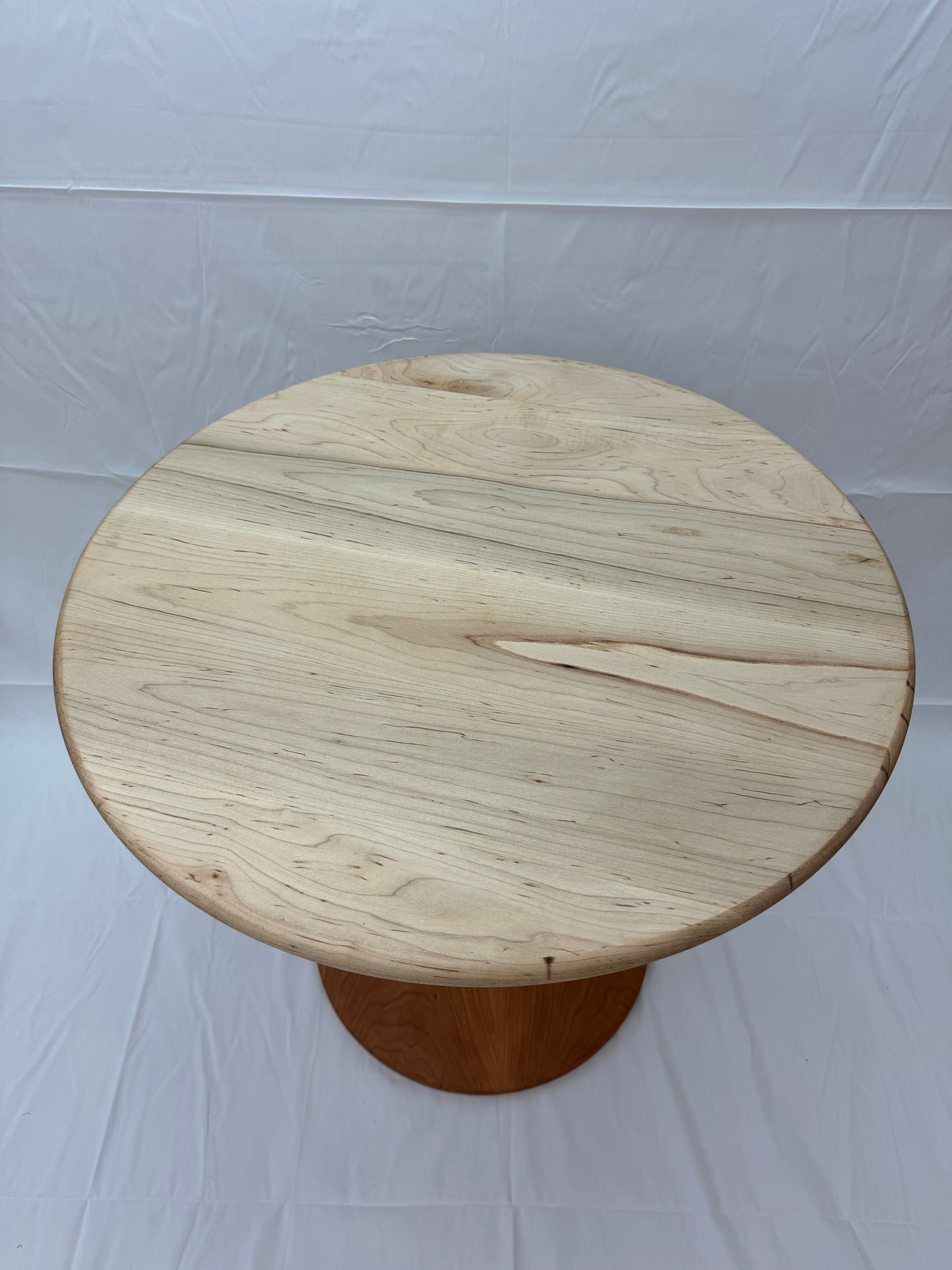 Elegant Handmade Maple & Cherry Side Table